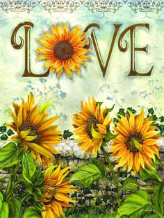5D Diamond Painting Sun Flower Love – QuiltsSupply
